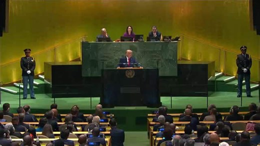 Donald and Melania Trump get stuck on broken escalator at UN prompting rant to General Assembly