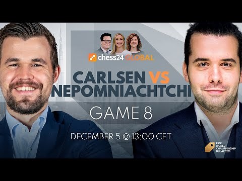 Carlsen - Nepomniachtchi | Game 8 | World Chess Championship | Howell, Houska, Snare