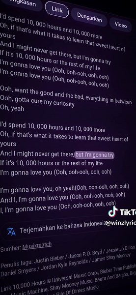 10,000 Hours Song Lyrics | WinzzLyrics