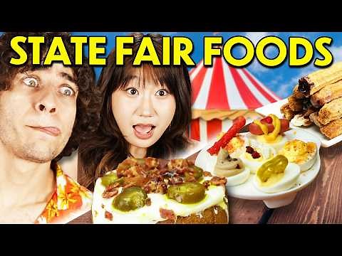 Trying & Rating The Craziest State Fair Foods!