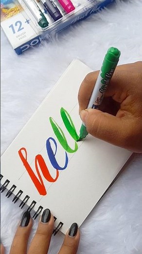 How to write using Brush Pen #untoldvoice #diy #trending #shortsfeed #art #shorts #artshorts #viral