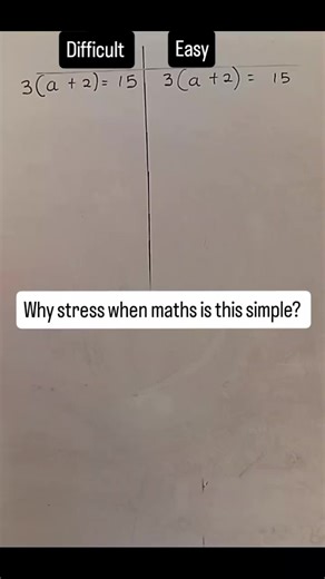 Choosing the Easy Way: Simplifying Maths