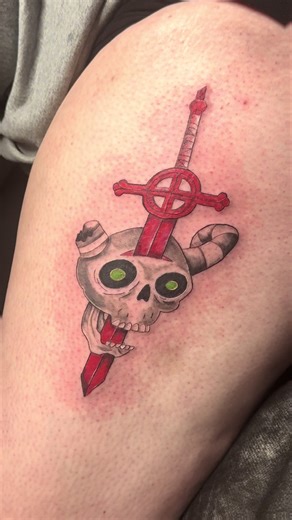 Lich Character Tattoo Inspired by Adventure Time