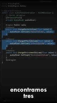 Audio Mixer in Unity | Practical example of volume sliders