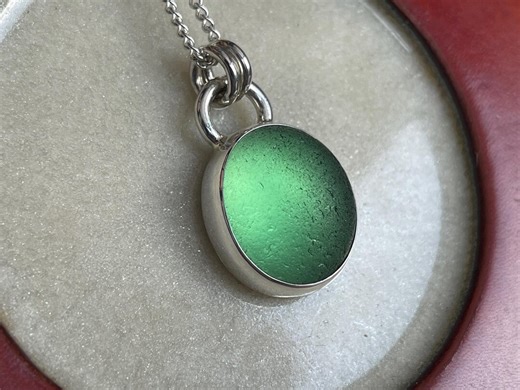 Sea Glass Pendant , Seaham Sea Glass, Silver Pendant , Sea Glass Jewellery, Sea Glass Jewelry - Etsy