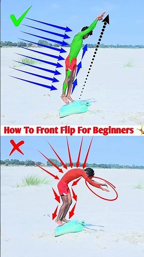 Learn Front Flip Step by Step 👀 #stunt #frontflip #tutorial #backflip #shorts #viral #trending