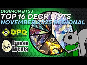 Digimon Card Game BT23 Top 16 Deck Lists! Organized Play Events’ Bristol Regionals