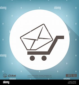 Pictograph of mail. Vector concept illustration for design. Eps 10 Stock Vector Image & Art - Alamy