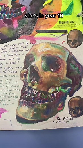 Emily's Year 10 GCSE Art Sketchbook Insights