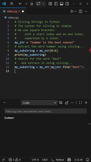 Slice a String with Python, Part 2
