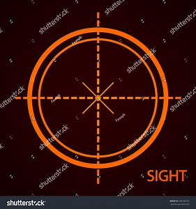Sight Device Icon Flat Design Style Stock Vector (Royalty Free) 298166732 | Shutterstock