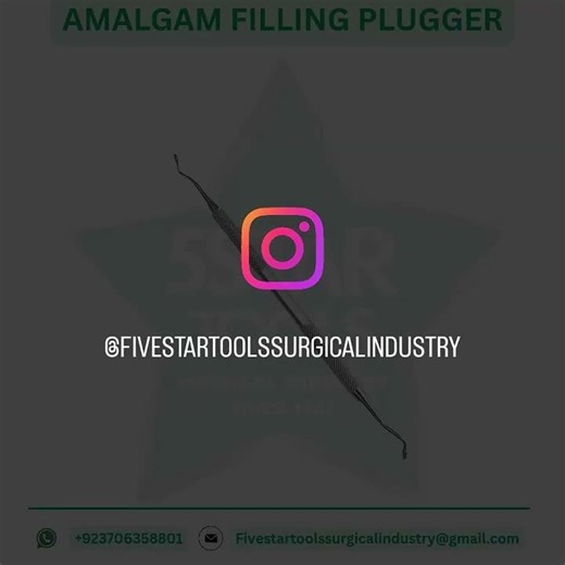amalgam filling plugger #dentalequipment #orthopedicinstruments #orthodontist #dentalartistry