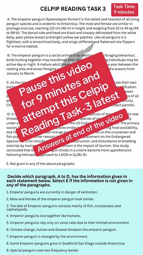 Celpip Reading Task-3: 9 Minute Practice Challenge