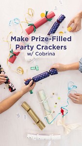 Don’t miss this fun new fun class for the holidays: Prize-Filled Party Crackers! Party crackers are pure celebration magic — a satisfying snap, a tiny treasure, a cheesy joke, and a paper crown that instantly makes everything more festive. While they’re a British Christmas classic, we say they belong at every festive occasion. In this class, Cobrina shows you how to make three versions: a traditional paper cracker, a quick tissue-paper one for last-minute party favors, and a reusable fabric vers