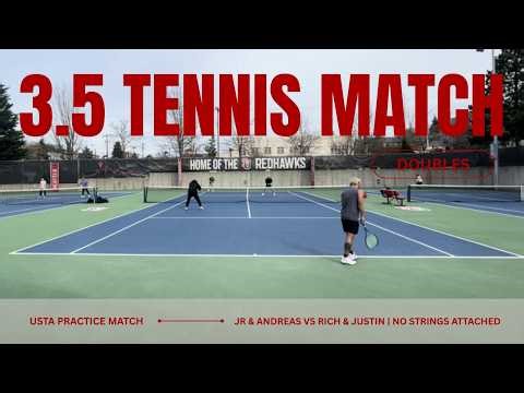 Competitive 3.5 Doubles Match | JR & Andreas vs Rich & Justin | USTA Practice