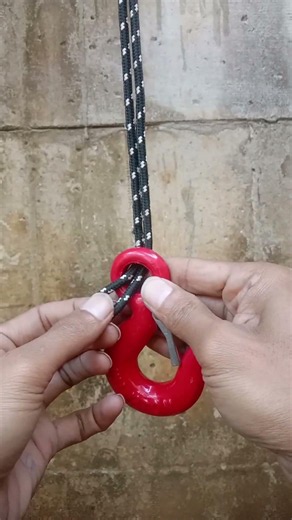Knot tying skill for tying rope to lifting hook ✅ #knot #knotskills