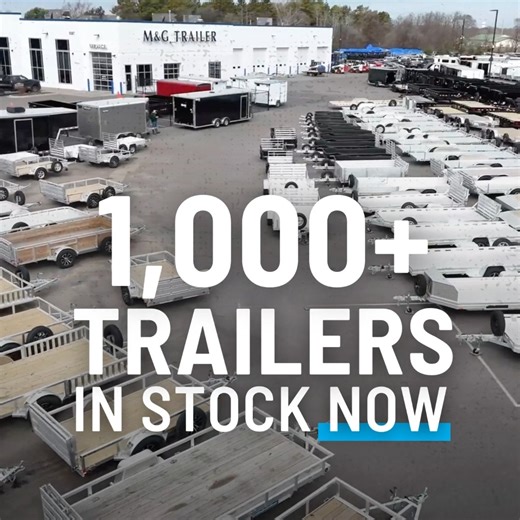 More options. More brands. More ways to haul. With over 1,000 trailers in stock, M&G is the Midwest’s trailer headquarters. 📍 See what’s on the lot: mgtrailer.com #ThinkMandG #TrailerInventory #AllThingsTrailers #HaulWithConfidence #MandGTrailer | M&G Trailer