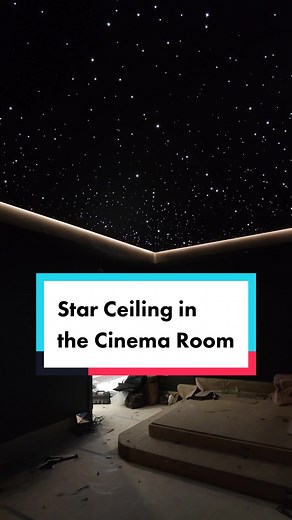 Starlight Stretch Ceiling is the perfect solution for the Cinema Room #avstyledesign #stretchceiling #starlightceiling #starceiling #cinemaroom #hometheater #luxury #fyp #trending