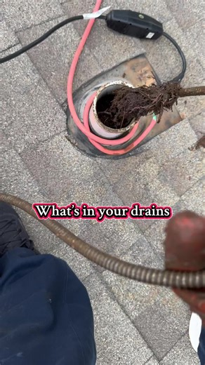 Roots had this sewer line in a chokehold 😳 We turned under replaced the whole drain and restored prope Problem solved 💪 #beforeandafter #sewerline #drainexperts #plumbertok