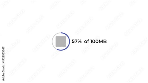 free download ui animation with click icon and 1 to 100 percent loading 4k.