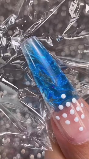 Frozen Ice Snowflake Nail Art Tutorial