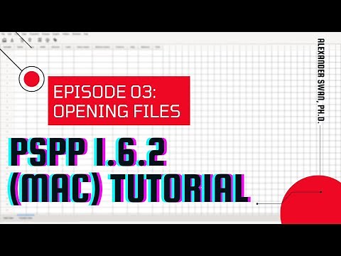 PSPP 1.6 Tutorial: OPENING DATA FILES (FROM SPSS) (Ep 3)