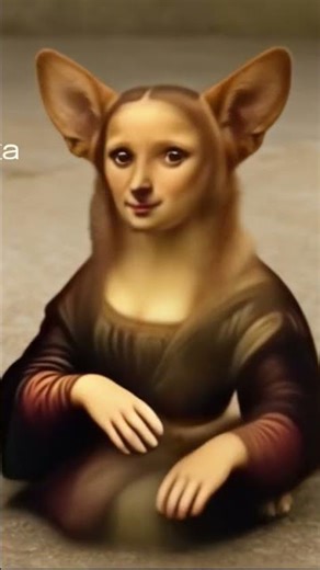 When timeless art meets loyal heart 🐾✨ Presenting the MonaLisa(dog)