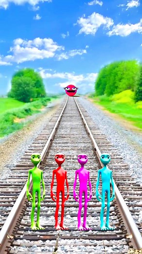 163K views · 698 reactions | railway trackman attack 4 colourful alien railway Pac-Man attack VFX bam fire VFX cartoon | VFX WS 2S | Facebook