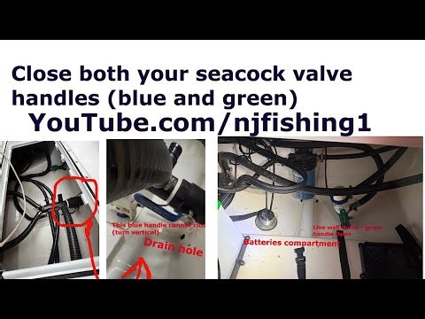 Close all your boat seacock valves handle when boating unless you are using live well/raw water pump