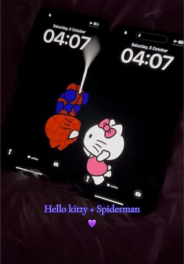 Hello Kitty spiderman wallpaper🕷️🎀 #foryoupage#viral#hellokitty#love#spiderman#wallpaper#matching#follow#like#sweet#boyfriend#girlfriend#forever#foryou#goviral