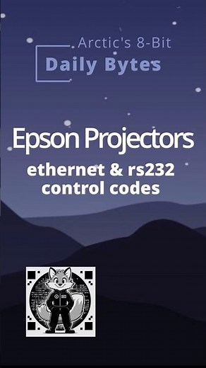 Epson Projectors - RS232 & Ethernet Control Codes #coding #programming #lua #python #telnet