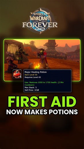 First Aid Just Got A Massive Buff! #wowforever #worldofwarcraft #wowforever