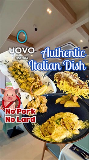 🇮🇹✨ Tertangkap Radar! Yuk jelajah rasa Italia di Uovo Osteria 🍝🔥 🆕 Resto baru dengan menu otentik resep asli Italia 🚫🐖 Semua menu NO PORK & NO LARD 🏛️ Vibe classy & estetik, nyaman buat nongkrong atau makan bareng 🍽️ Menu yang Mindar cobain: 🥖 Bruschetta al Pomodoro 🍗 Pollo Fritto 🦑 Calamari Fritti 🍋 Scallopine al Limone 🍝 Beef Carbonara 🌶️ Aglio Olio 👉 Kalau lagi pengen Italian food yang autentik, Uovo Osteria wajib masuk list kamu! Uovo Osteria 📍 Jl. Teuku Umar Blok C No.2 ⏰ 1