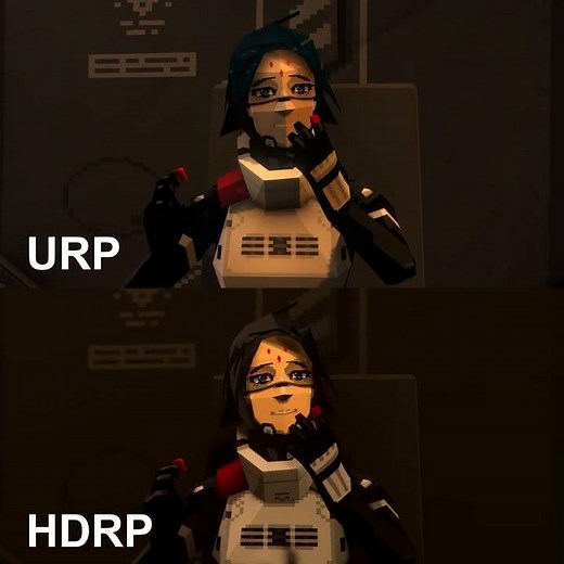 Signalis URP vs HDRP comparison