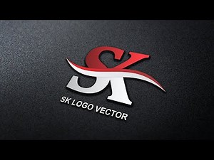 CorelDraw 2021 Tutorial - How To Design a SK Logo Vector in Coreldraw