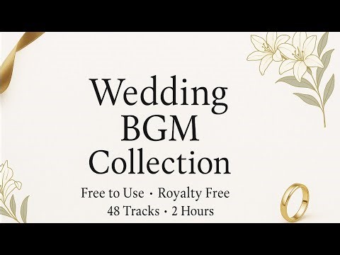 【結婚式BGM集】披露宴・プロフィール・余興・手紙朗読・エンドロールまで｜Wedding BGM Collection 48曲 2時間【著作権フリー / Free to Use】