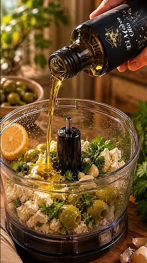 5-Minute Feta Olive Dip Everyone's Asking For #recipe #easyrecipe #snacks