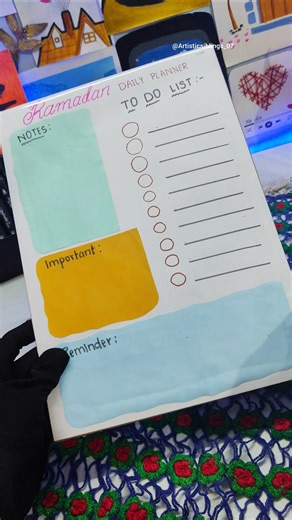 ramdan daily Planner #shorts #ramadanseries #roza