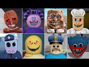 Scary Roblox Speed Run in 8 Obby COW COP'S PRISON - ESCAPE CREEPBOB - BARRY'S RUN - GRANDMA'S HOUSE