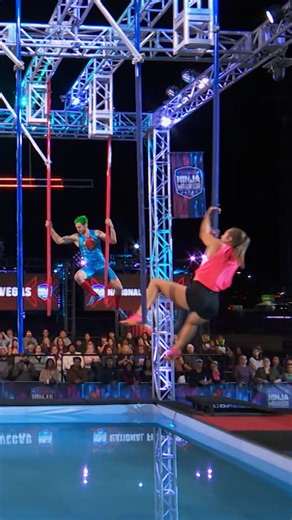 2.8M views · 100K reactions | Jamie Rahn and Abby Clark prove why you never give up.  American Ninja Warrior | NBC and Peacock | Ninja Warrior | Facebook