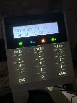 Arming and disarming on a Bosch B915 Keypad