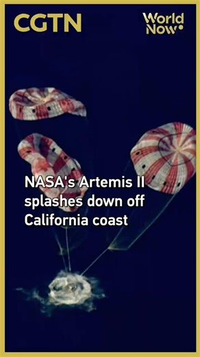 NASA's Artemis II splashes down off California coast #worldnow