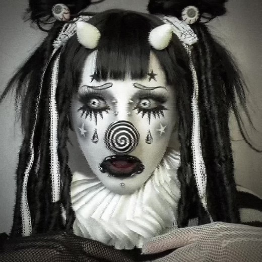 Mmm #CapCut #makeup #clown #clowncheck #creative #clownmakeup