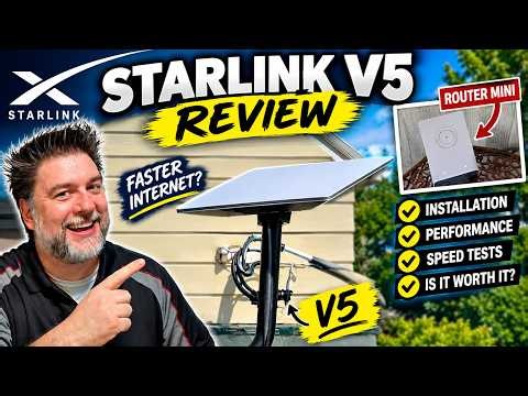 Starlink V5 Review 🚀 | Is It Worth It? Speed, Performance & Real-World Test - $55 per month