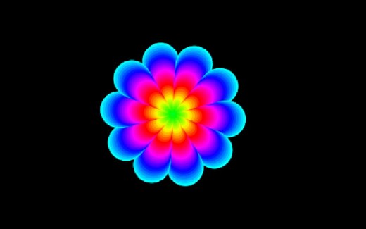 scratch—旋转的花朵