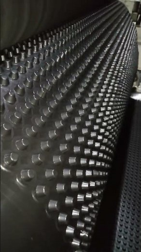 10 mm drain membrane/ dimple board/ drainage mat #geosynthetics #dimpleboard #geocomposite