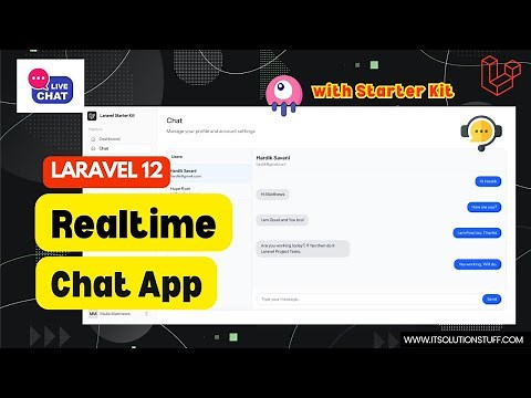 Laravel 12 Real-Time Chat App using Reverb
