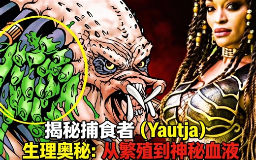 [中配]揭秘捕食者（Yautja）生理奥秘：从繁殖到神秘血液 - Marvelous Videos