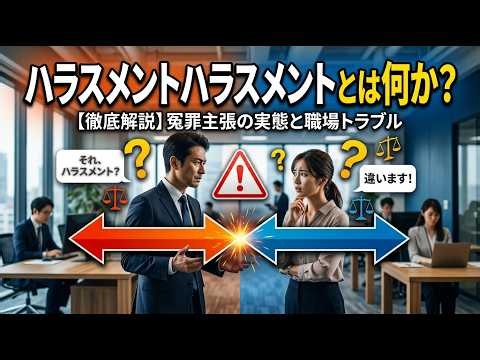 ハラスメントハラスメント（ハラハラ）対策！部下の「パワハラです」にハメられない３つの客観的境界線