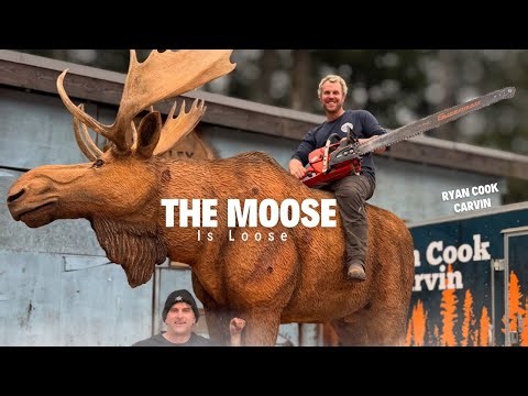 Moose Carving Flow | Chainsaw Rhythm Meets Beat-Driven Sculpture 🎶🪵